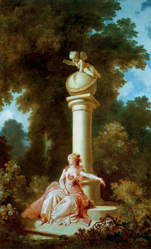 Jean-Honoré Fragonard (1732-1806) Songerie (1772).