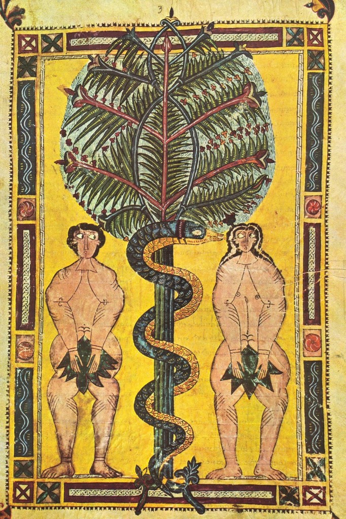 L'arbre de la connaissance - beatus escorial x siecle enluminure sur parchemin