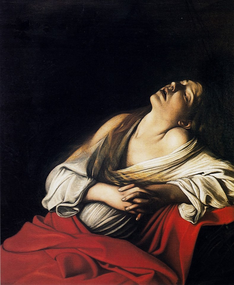 Michelangelo Merisi da Caravaggio, en français Caravage ou Le Caravage (1571-1610),  -  Maria Maddalena en extase, 1606.  