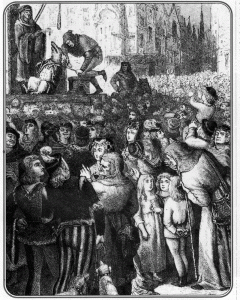 Exécution de la Truie à Falaise (Calados). 
