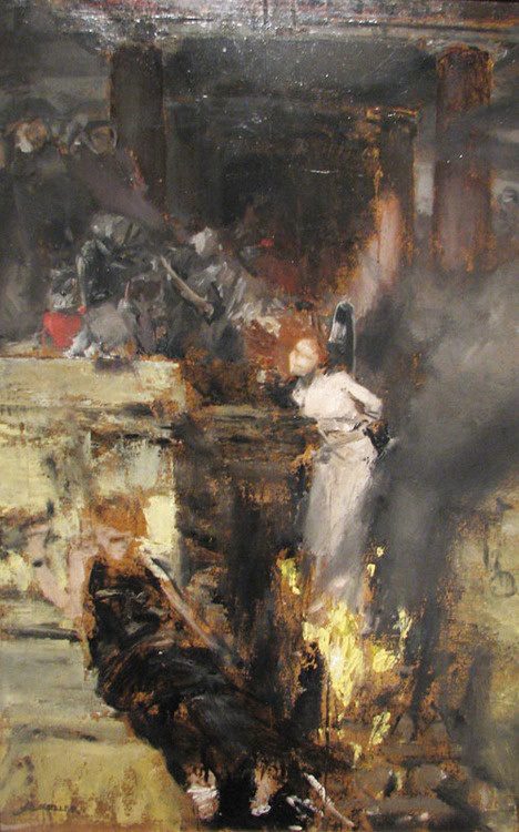 Albert Von Keller. - Burning of a witch.
