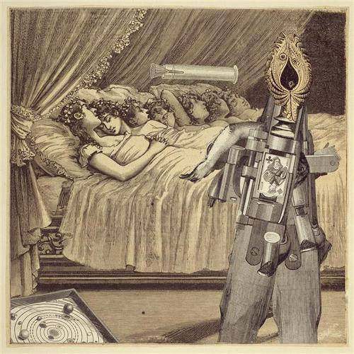 Max Ernst (1891-1976), Collage de la femme 100 têtes. 