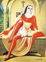 Camille-Clovis Trouille (1889-1975) - Religieuse possédée par le démon de la luxure.