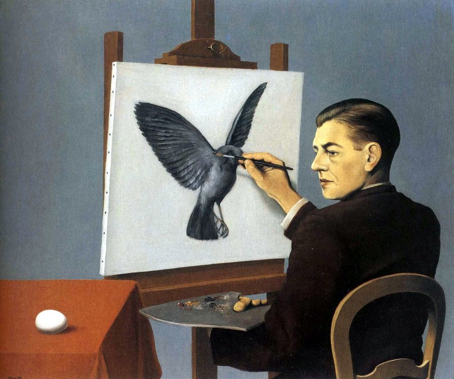 René Magritte (1898-1967) -  La clairvoyance. 