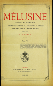 MELUSINE - 6 1892-1893