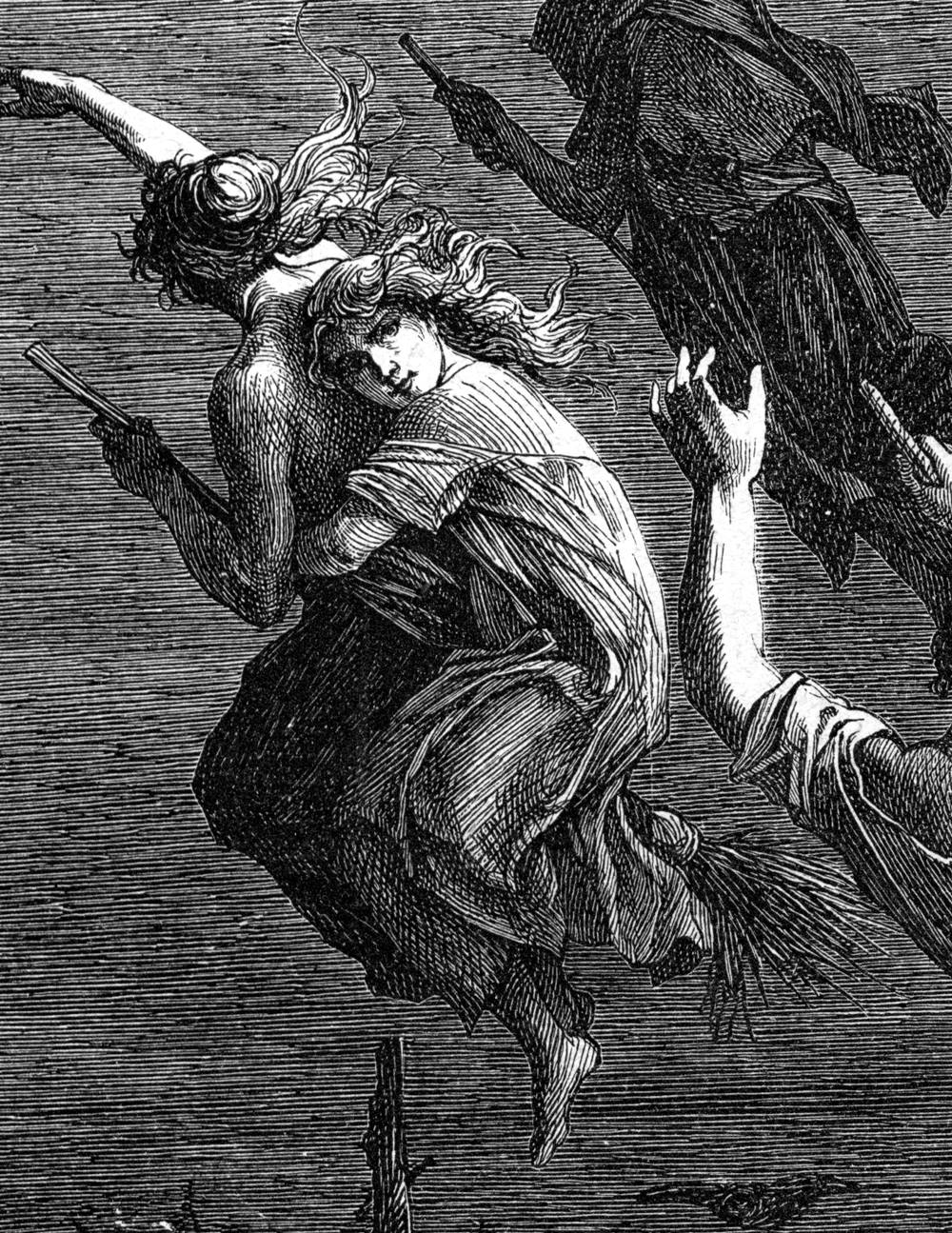 Hexenritt (détail) for a 17th c. woodcut - Merci à Apocalyptic Midnight Death Cult.