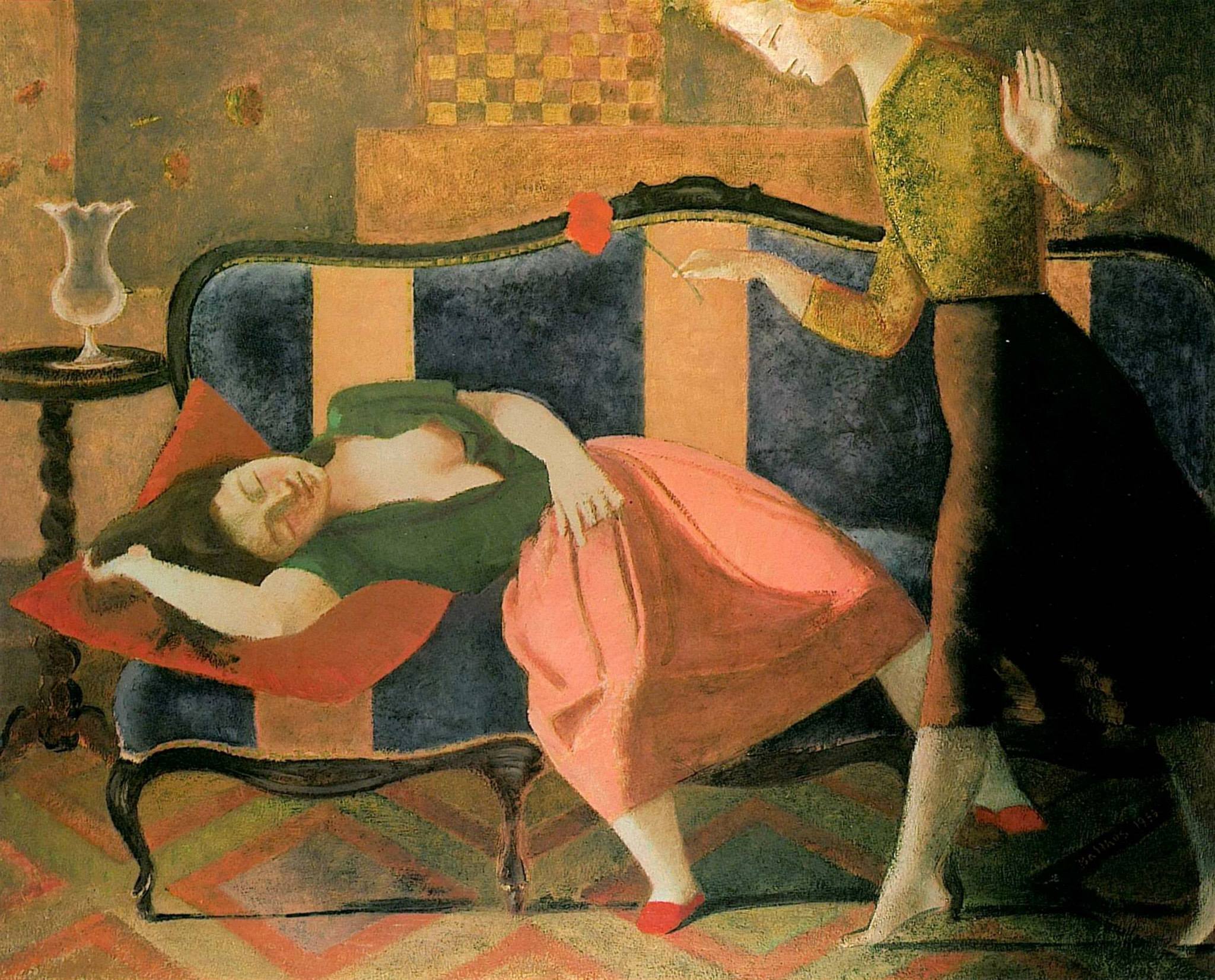 Balthus [Balthasar Kłossowski] (1908-2001). (Le rêve (1956).