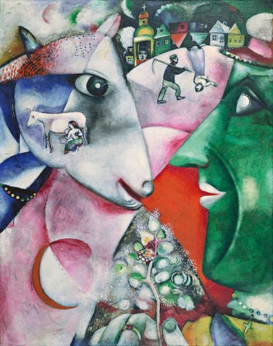 Marc Chagall (1887-1985) Moi et le Village [Le rêve de Chagall] (1911), Musée d’art moderne de New-York..