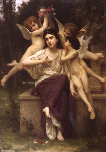 William-Adolphe Bouguereau (1825-1905). Rêve de printemps, 1901.