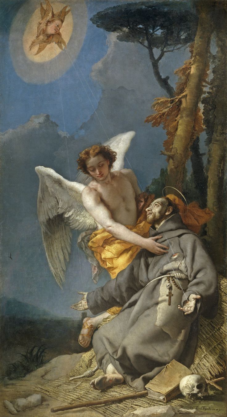 Giovanni Battista(dit Giambattista) Tiepolo (1696-1770) - Stigmatisation de Saint Francis entre 1767 et 1796). Musée du Prado, Madrid, Espagne?