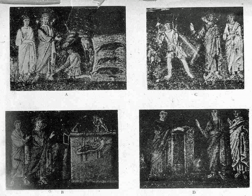 Les Démoniaques et les maladies dans l'art byzantin. (Jean Heitz) Mosaïques de l'Eglise S. Apollinare Nuevo, à Ravenne (Vie siècle) 