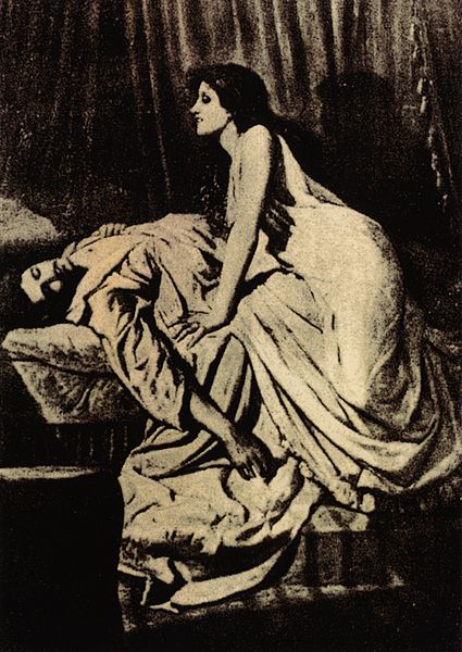 Philip Burne-Jones (1861 – 1926). Vampire succube.