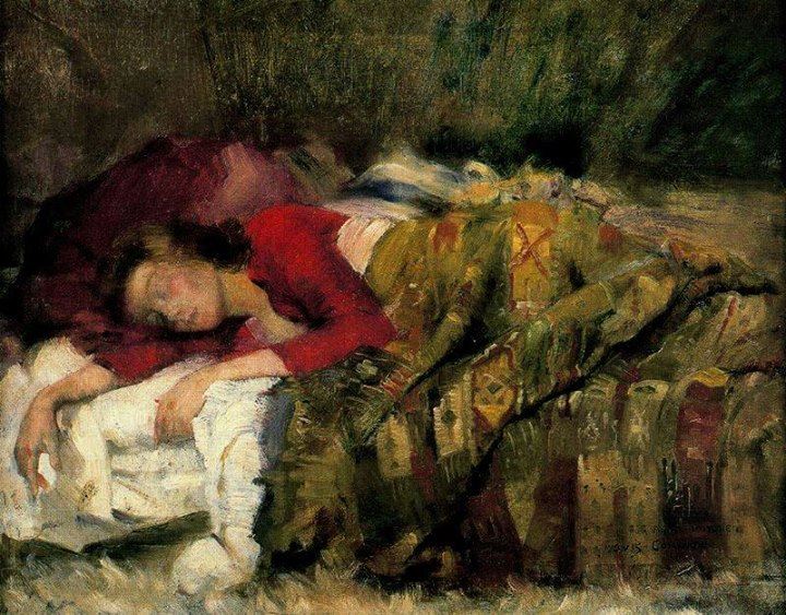 Lovis Corinth. Young Woman Sleeping.