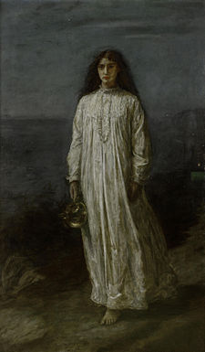 John Everett Millais (1829-1896)- The Somnambulist.