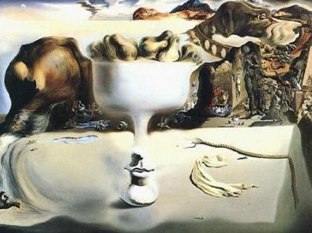 Salvador Dali - Apparition d'un visage.
