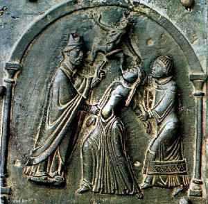 Bronze du XIe siècele. Eglise de San Zeno à Verona (Italie).